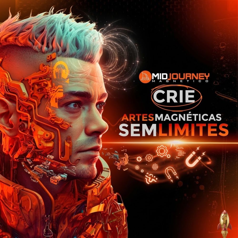 CRIAÇÃO DE IMAGENS REALISTAS E ARTE DIGITAL FEITAS COM INTELIGÊNCIA ARTIFICIAL NO CURSO EM VÍDEO MIDJOURNEY.
